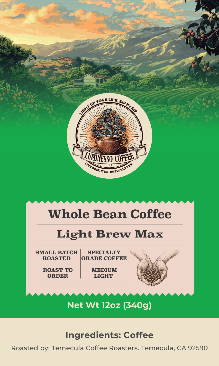 コーヒー Light Brew Max (Extra Caffine)